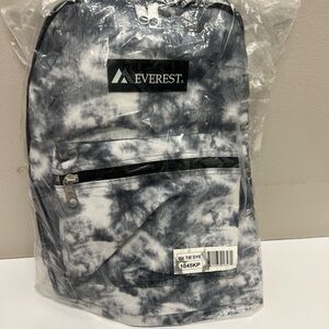 Black Tie-Dye Men's Backpack